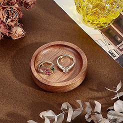 Scatola regalo rotonda in legno per collana&nbsp;AJEW-WH0604-49A