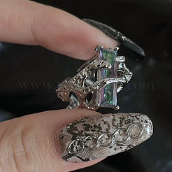 Прямоугольный сплав с регулируемыми манжетами из стразов FS-WG527EA-02