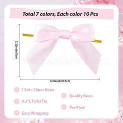 70 шт. бант из двухцветного полиэстера&nbsp;DIY-CP0011-47