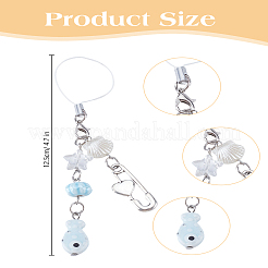 1 шт. украшения для мобильных аксессуаров из сплава и акрила&nbsp;HJEW-LP0001-58