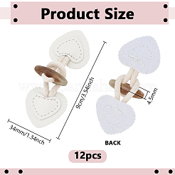 12 шт. пряжка из смолы и искусственной кожи&nbsp;AJEW-PH0006-49A-01