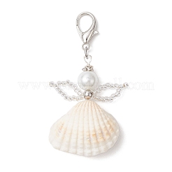 Pendentif décoratif en forme de coquillage d'ange&nbsp;HJEW-MZ00246-02