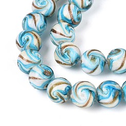 Бусины ручной работы бусины золотого песка LAMP-T024-11C