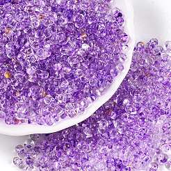 Perline di vetro dipinte a spruzzo con polvere glitterata&nbsp;SEED-T007-09B