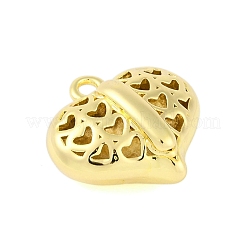 Pendentifs creux en laiton pour la Saint-Valentin&nbsp;KK-M289-03I-G