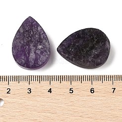 天然石アメジストカボション  ティアドロップ  25x18x9.5~11.5mm&nbsp;G-K338-40B-01