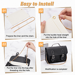 5 шт. 5-х цветные вставки-органайзеры для сумок из шерстяного фетра&nbsp;DIY-WR0007-25