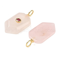 Colgantes naturales de cuarzo rosa&nbsp;KK-CBAF9BC-20G-03