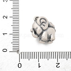 Изящные серебряные винтажные подвески в виде слона STER-D300-06AS