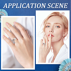 Набор для самостоятельного изготовления кольца-манжеты из нержавеющей стали в виде звезды и луны&nbsp;DIY-SC0026-17P