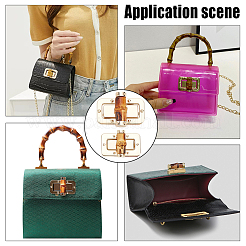 4 шт. 2-х стильный сплав сумка поворотный замок FIND-WR0008-04