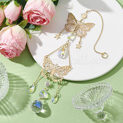 Железные подвесные украшения в виде бабочек HJEW-TA00171