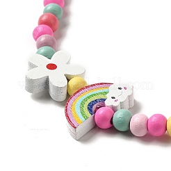 Комплект украшений из клена и акрила SJEW-C003-02D