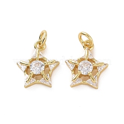 Стойки обшивки латунь микро проложить кубическую прелесть диоксида циркония KK-C008-34G