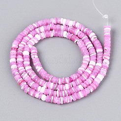 Нити бусин из натуральных трохоидных/трохус ракушек SSHEL-N040-21E