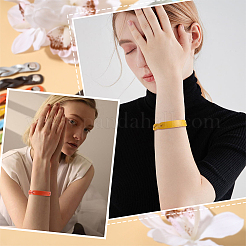 16шт. набор браслетов из искусственной кожи 8 цветов с застежками-кнопками BJEW-GF0001-19