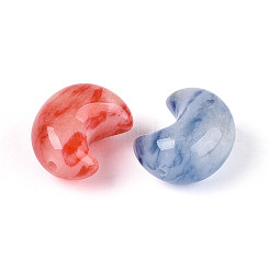 Непрозрачные смоляные бусины в форме луны&nbsp;RESI-T060-32M