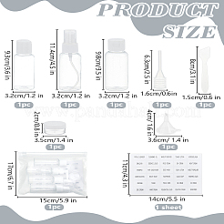 1 набор пластиковых пустых многоразовых бутылок-распылителей&nbsp;AJEW-LP0005-22