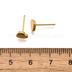 Серьги-гвоздики из нержавеющей стали 304&nbsp;X-EJEW-P262-01G