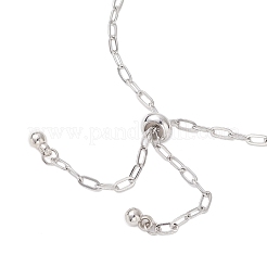 Изготовление браслета-слайдера из цепочки-скрепки из нержавеющей стали 304 толщиной 2.5 мм&nbsp;X-AJEW-JB01402