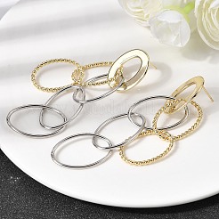 Серьги-гвоздики с подвеской из латуни&nbsp;EJEW-L308-05GP