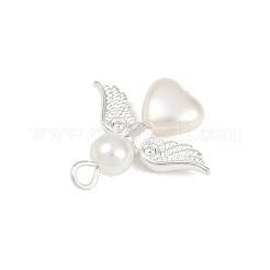 Подвески из бусин с имитацией жемчуга абс&nbsp;PALLOY-JF04104-04