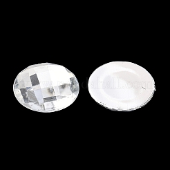 Акриловый кабошоны со стразами&nbsp;GACR-R002-25mm-08