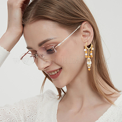 20 шт. 5 стиля латунная фурнитура для сережек-колец KK-HY0003-47