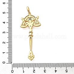 Латунные микро проложить кубического циркония большие кулоны&nbsp;X1-KK-B147-04G-12