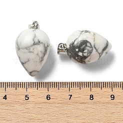 Natürliche Howlith Anhänger&nbsp;GG-K002-13T
