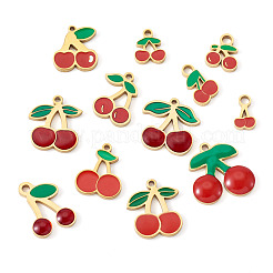 12 шт. 12 стиля эмалевых подвесок из нержавеющей стали 304&nbsp;STAS-TA0003-33