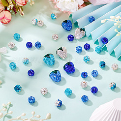 11 стиль полимер ручной работы со стразами глиняные бусины&nbsp;CLAY-BT0001-10