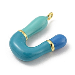 Латунь эмаль подвески KK-E093-03G-U