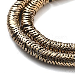 Гальванические нити из синтетических немагнитных гематитовых бусин G-B132-A01-01D