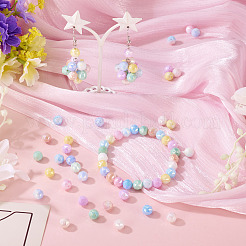 135 шт. 9-цветные антикоррозийные гальванические стеклянные бусины&nbsp;GLAA-TA0003-61