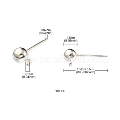 Латунный шар сообщение уха шпильки&nbsp;KK-YW0001-11S