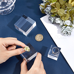3 шт. 3 стиля квадратных прозрачных акриловых подставок для ювелирных изделий&nbsp;ODIS-OC0001-89
