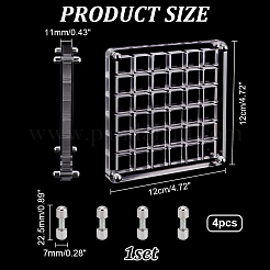 36 коробка для хранения акриловых ракушек с сеткой и крышкой ODIS-WH0061-46