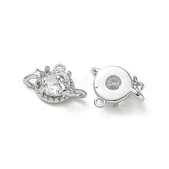 Ciondoli in ottone zirconi chiari micro pavé&nbsp;KK-P355-07P