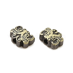 Латунная бусина в тибетском стиле&nbsp;KK-Q805-24AB