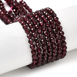 Гранат природный бисер нитей G-J376-36B-4mm
