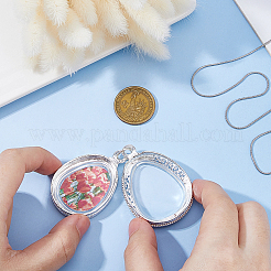 1 шт. подвески-медальоны из сплава в форме капли&nbsp;FIND-FH0017-09