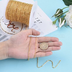 Латунные плоские овальные кабельные цепи CHC025Y-01-G