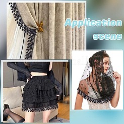 10 ярд кружева из полиэстера в виде листика OCOR-WR0001-87A