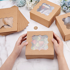 20 квадратная коробка для хранения конфет из крафт-бумаги CON-BC0007-43