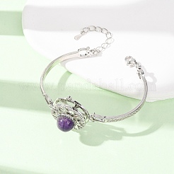 Armbänder mit rotierender Sonne und natürlichen Amethysten&nbsp;GG-CBA0251-11P-13