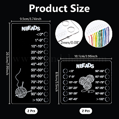 4 шт. акриловое температурное одеяло DIY-WH0570-19B