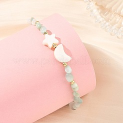 Pulseras con cuentas de vidrio natural&nbsp;BJEW-JB14483