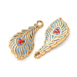 304 Edelstahl-Emaille-Anhänger&nbsp;STAS-Z193-06G