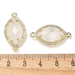 Подвески-коннекторы в виде конского глаза из натурального кварца&nbsp;G-G181-07G-09